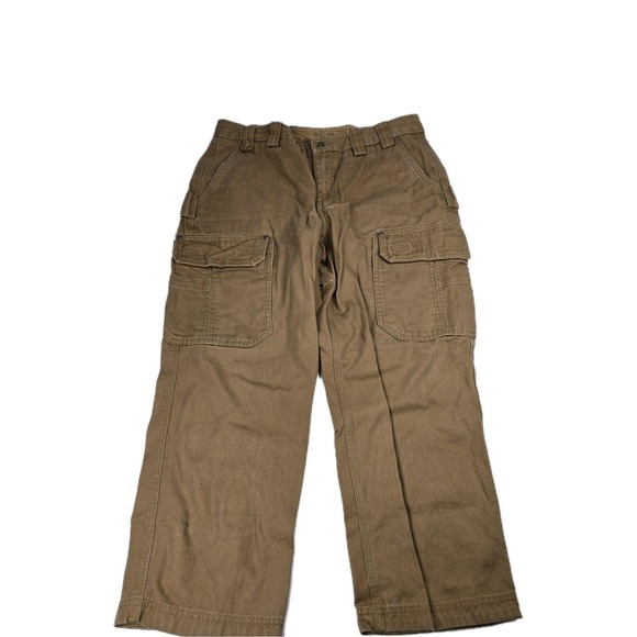Duluth Trading Co Other - Duluth Trading Co Cargo Pants Mens 36x28 Brown Workwear Utility Pockets Durable